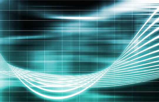 Blue Medical Science Technology as a Art 