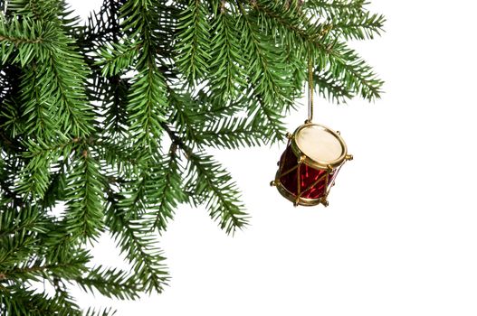 Christmas decoration isolated on the white background