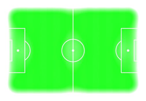 Illustration of a Soccer pitch from above