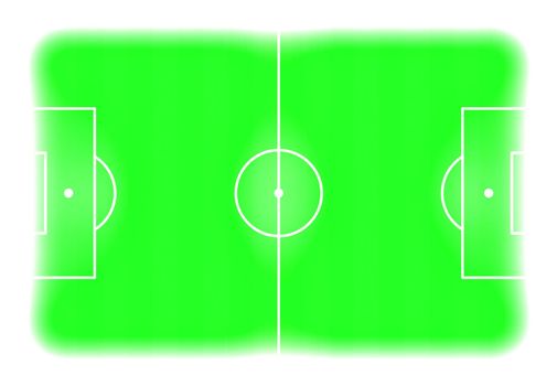 Illustration of a Soccer pitch from above