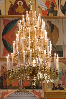 Shone luster in church.