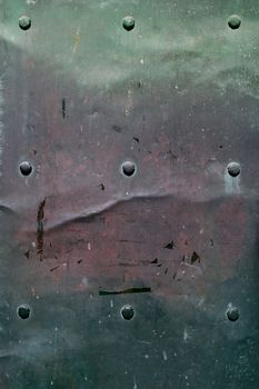 Corroding metal industrial door.