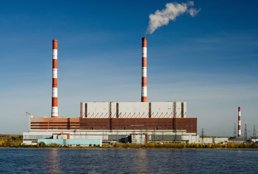Power station. A kind from the river.