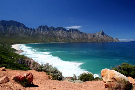 A stretch of unspoilt South African coastline