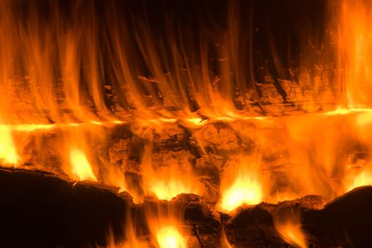 Bonfire. Fiery abstraction. Background. Texture.