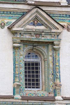 Old baroque window with window-pane
