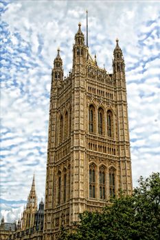 The Houses of Parliament in London.