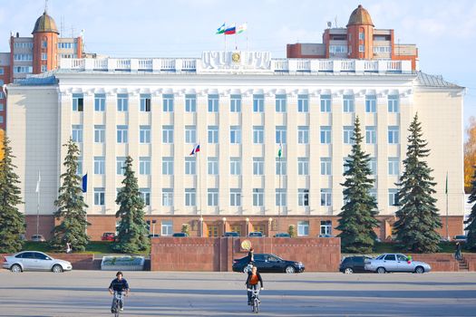 City council building in city Ufa, Bashkortostan
