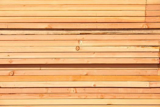 Stack of Building Lumber at Construction Site.
