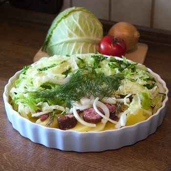 fresh vegetables baked in the oven