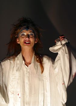 Premiere of performance of Theatre of Roman Viktjuka "Dream in summer night" on William Shakespeare's same product. On a photo Victoria Miheeva