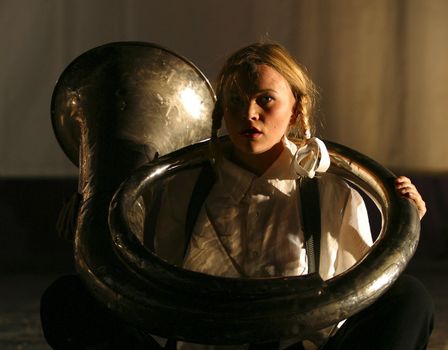 Premiere of performance of Theatre of Roman Viktjuka "Dream in summer night" on William Shakespeare's same product. On a photo Victoria Miheeva