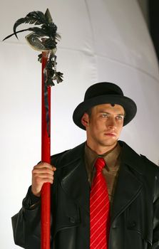 Stage from performance "Dream in summer night". Russian actor Mihail Fateev
