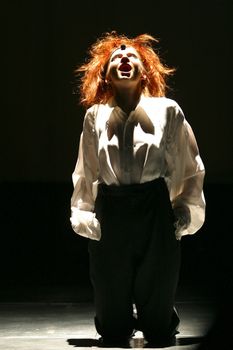 Premiere of performance of Theatre of Roman Viktjuka "Dream in summer night" on William Shakespeare's same product. On a photo Victoria Miheeva