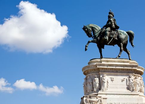 The Victor Emmanuel Monument, majestic memorial in Rome, Italy