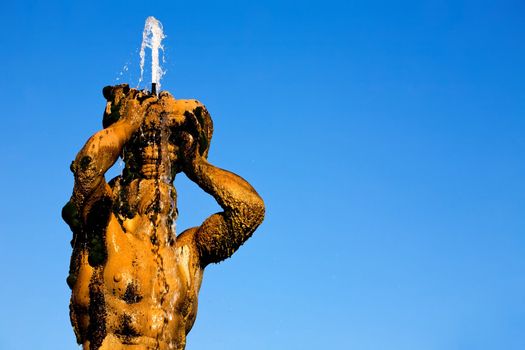 Fontana del Tritone on Piazza della Rotonda in Rome, Italy