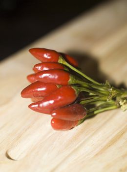 close up shot of garlic and chili pepper ingredients