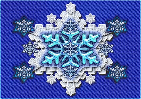 great creative abstract colored bright rich textured image of beauty snowflakes.