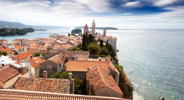 An old fortified town in South Eastern Europe - Rab, Croatia