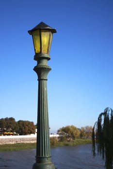 Lantern in Colonia del Sacramento, Uruguay, South america.