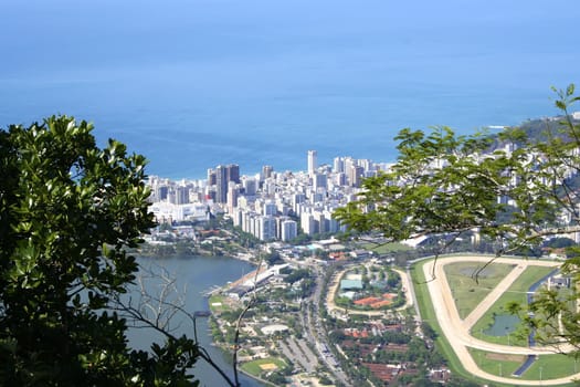 The city of Rio de Janeiro. View from the Corcovado.