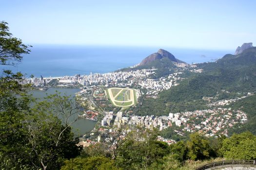 The city of Rio de Janeiro. View from the Corcovado.