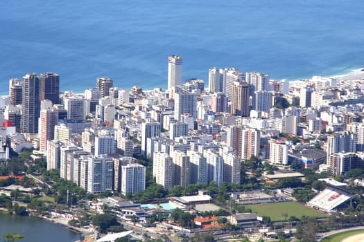 The city of Rio de Janeiro. View from the Corcovado.