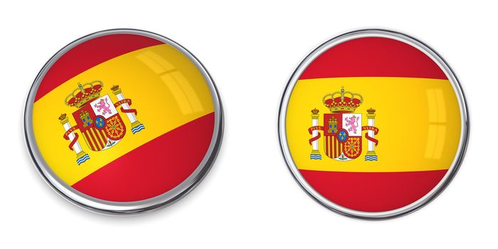 button style banner in 3D of Spain