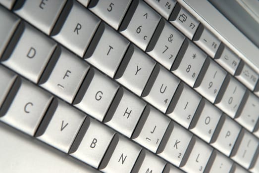 Close-up image of computer keyboard