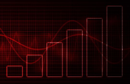 Data Charts Diagram as Art Presentation Abstract