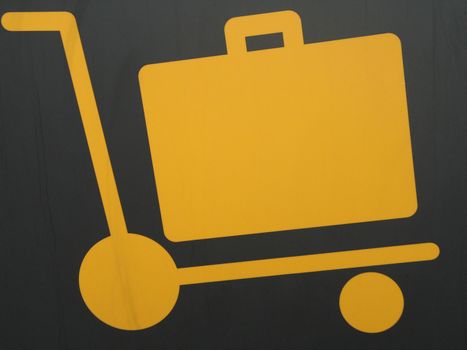 airport cart sign