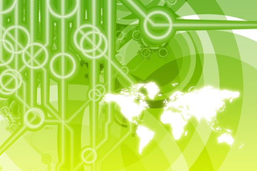Global Business Color Technology Abstract in Colors