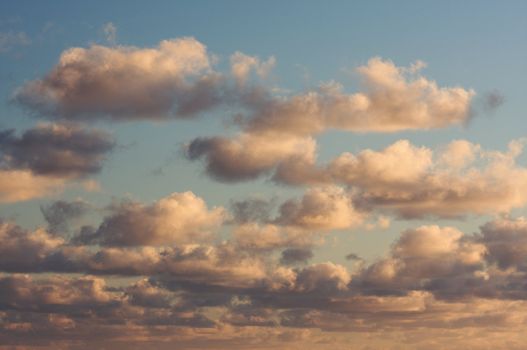 Clouds at Dawn off the coast of Kauai, Hawaii