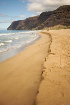 Polihale Beach on Kauai, Hawaii