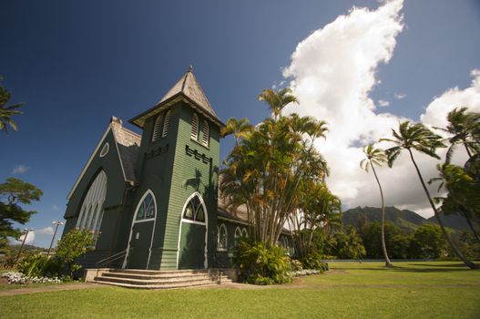 Church of Christ at Hanalei Town, Kauai, Hawaii