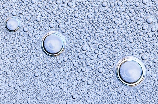Abstract macro - close-up of the water drops