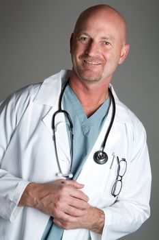 Handsome smiling doctor