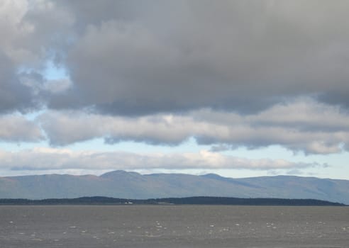 ocean and mountain landscape