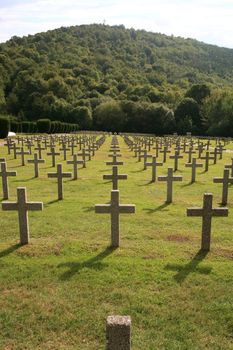 Military graveyard of heroes of the First World War - France, Alsace, Vosges