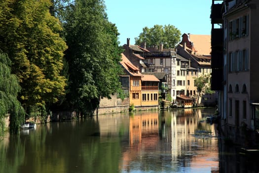 Picturesque Petite France in Strasbourg - France