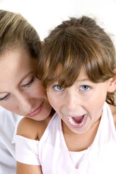 white young mother holding her daughter