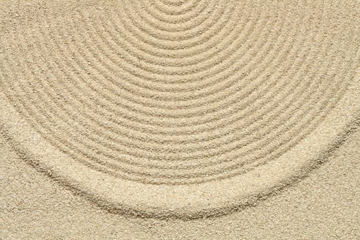 Abstract yellow sand background with drawing rings