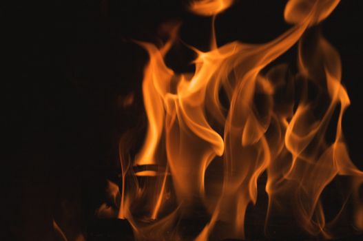 Abstract Macro of Flames Background