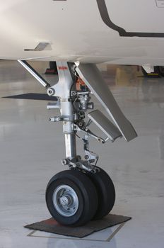 Detail of Private Jet Landing Gear