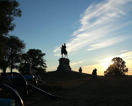 Picture of a the National cemetery at Gettysburg