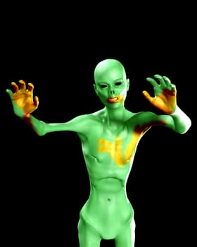 A conceptual image of a zombie for the Halloween season.