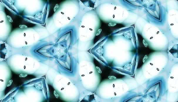 A seamless pattern made out of male heads.