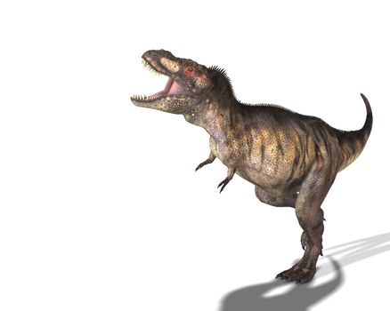 A Tyrannosaurus Rex in a menacing pose.
