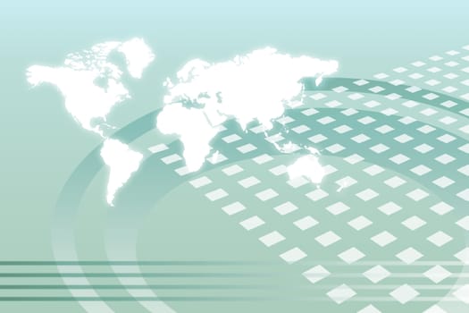 Corporate Worldwide Growth Abstract Background With Map