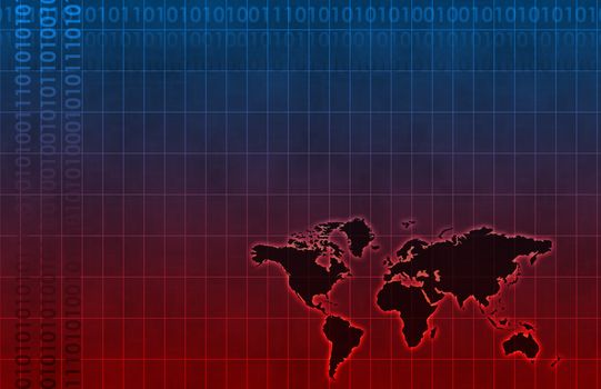 Technology Abstract World Background as Clip Art